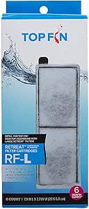 Top Fin Aquarium Filter Cartridge Medium 6 Pack
