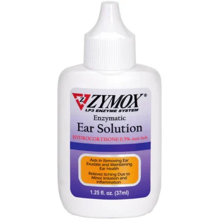 ZYMOX Ear Solution for Cats with 0.5% Hydrocortisone 1.25oz