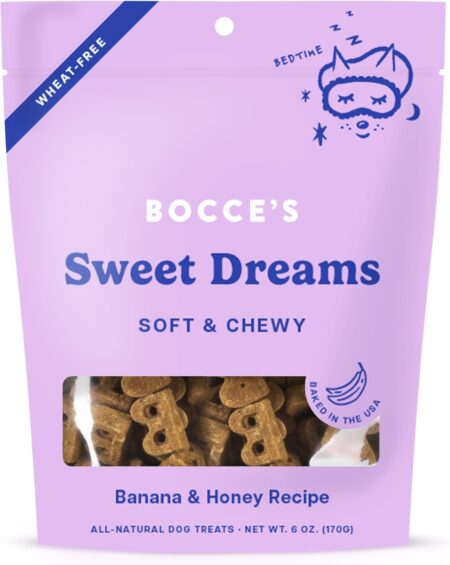 Bocce's Bakery Oven Baked Dog Treats Peanut Butter & Honey 5oz