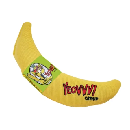 YEOWWW! Catnip Yellow Banana Organic Cat Toy