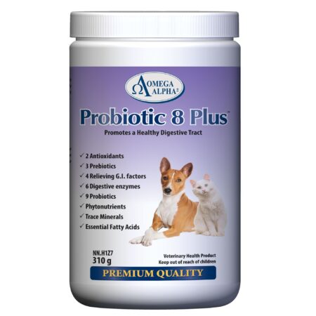 Omega Alpha Biotic 8 Plus Dog Probiotic Powder