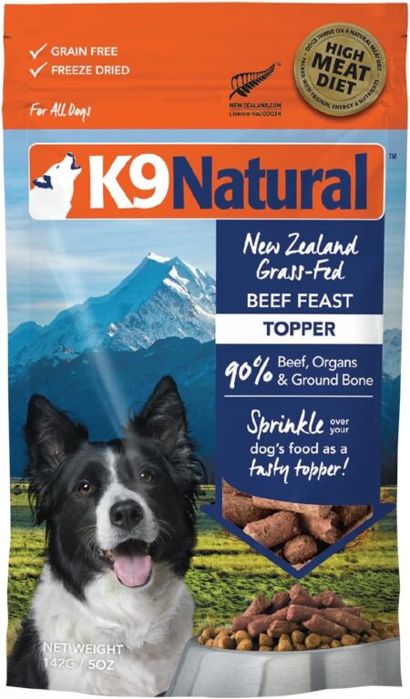 K9 Natural Freeze Dried Dog Food Topper Beef Feast 142g