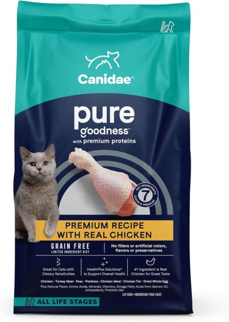 Canidae Grain Free Pure Elements Cat Dry Formula with Fresh Chicken 10 Lbs
